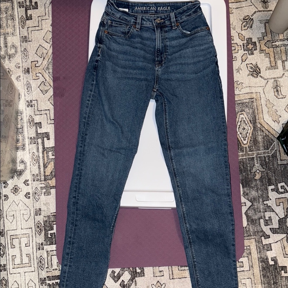 American Eagle Outfitters High Rise Blue Jeans